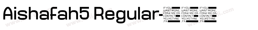 Aishafah5 Regular字体转换
